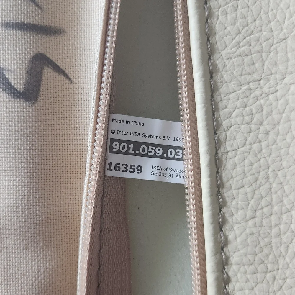 Ikea Poang Leather headrest Ivory/cream color new discontinued old stock